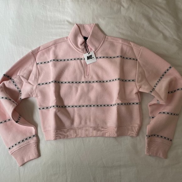Melody Ehsani Half Zip Pink Pullover - Picture 1 of 3